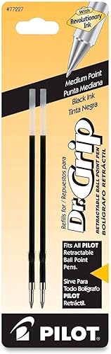 Pilot 77227 - Recambios de punta de bola retráctil (2 unidades), color negro