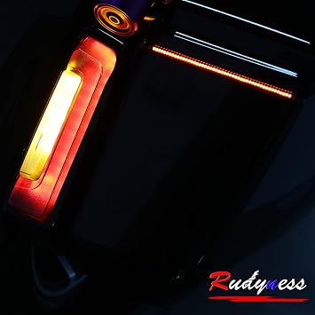 Smoke LED Saddlebag Side Tail Light Signal Kit For Harley Touring Street Road Glide FLTRHSE 2023-2025 (Smoke Taillight)