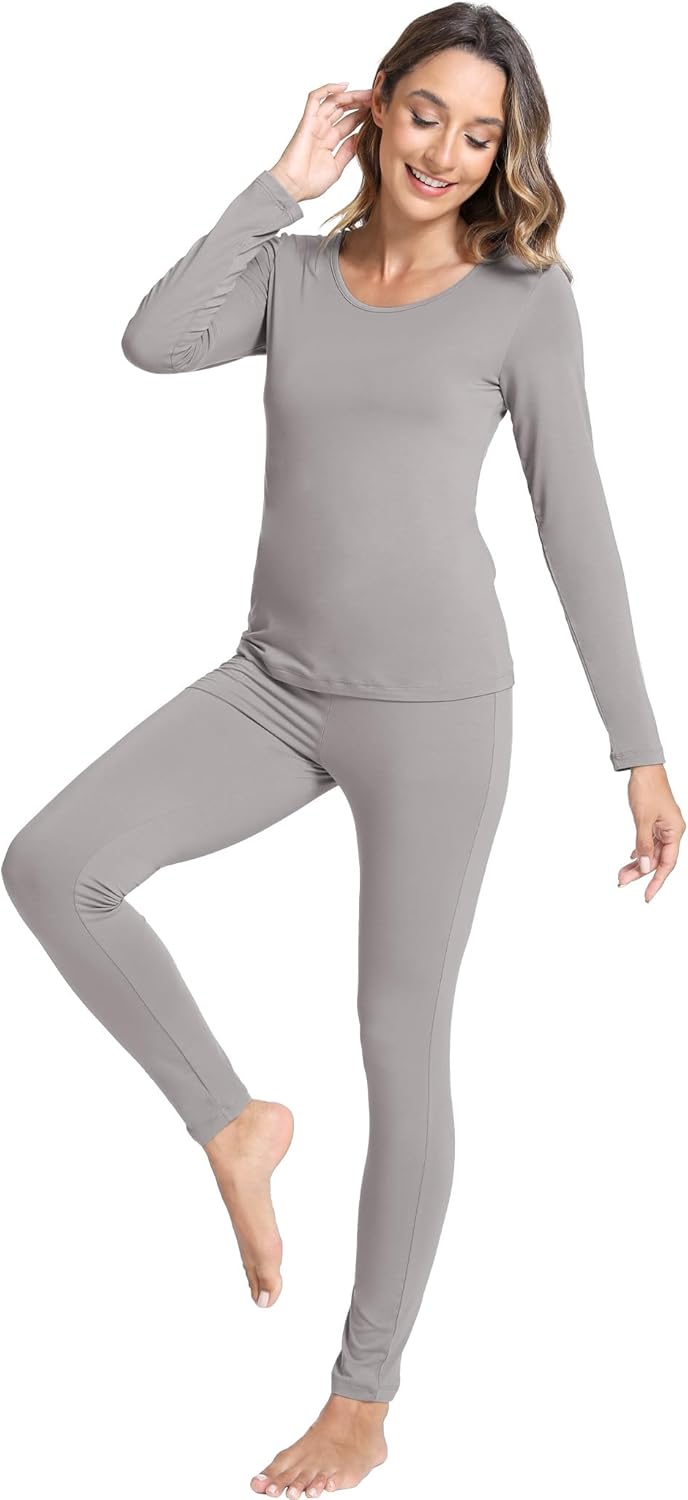 GYS Bamboo Viscose Long Johns Sets Thermal Underwear for Women Long Sleeve Base Layer - Image 4