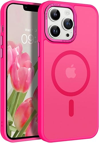 Miniatura 10 de BENTOBEN Funda magnética para iPhone 13 Pro Max, iPhone 13 Pro Max compatible con MagSafe translúcida mate a prueba de golpes, para mujeres, hombres