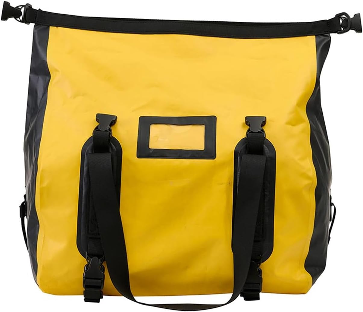 Waterproof Motorcycle Tail Bag – 15L Expandable PVC Saddle Bag with Adjustable Straps for Touring amd Adventure
