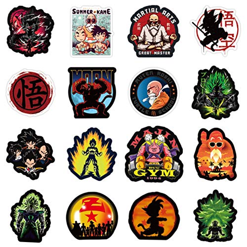 Huayao 50St. Dragon Laptop Aufkleber Anime wasserdichte Aufkleber für Skateboard Gepäck Helm Gitarre Super Z Aufkleber