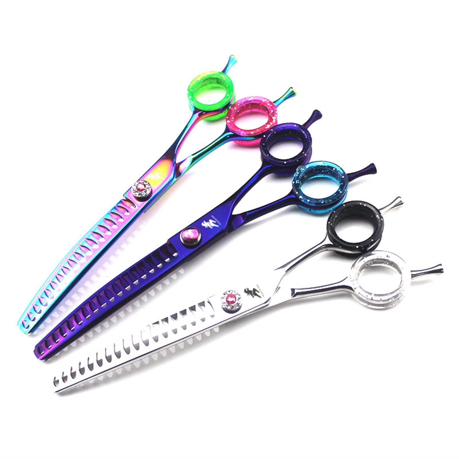 Ciseaux Coiffure/Ciseaux Cheveux Cisailles d'amincissement Ciseaux for animaux de compagnie chat chien toilettage Ciseaux de coupe Too Toears Cisailles en acier inoxydable 7 pouces Ciseaux salon Coiff
