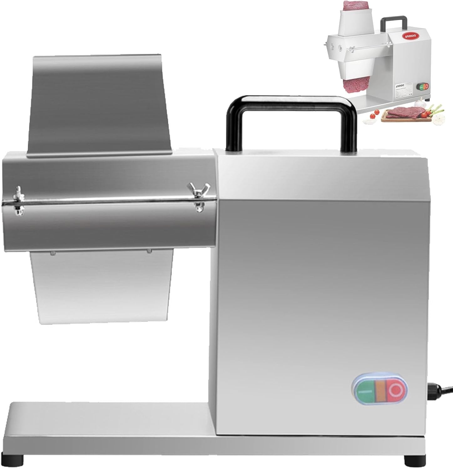 Commercial Meat Tenderizer Machine Electric Meats Flatten Tool Heavy Duty Tools Stainless Steel for Beef Steak Pork Chicken, 304 Material, Easy to Clean, Portable
