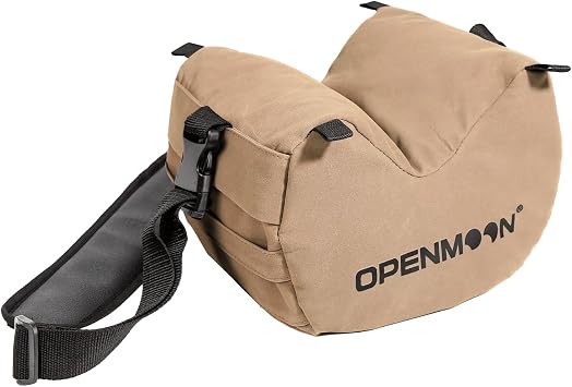 OPENMOON Camera Support Saddle Saddlebags Heavy-Duty Splash-Proof Canvas Brown, M