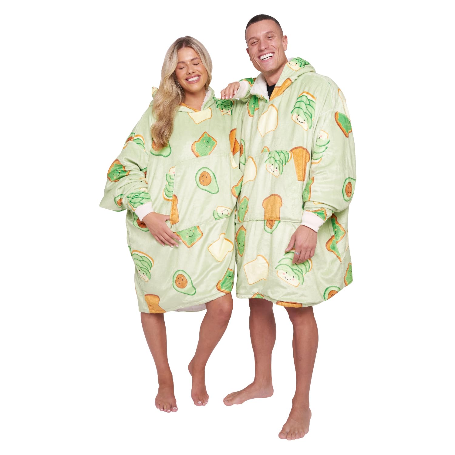 GC GAVENO CAVAILIA Oversized Blanket Hoodie - Sherpa Fleece Wearable Hooded Blanket - Hoodie for Women & Men Giant Pullover Sweatshirt Adult