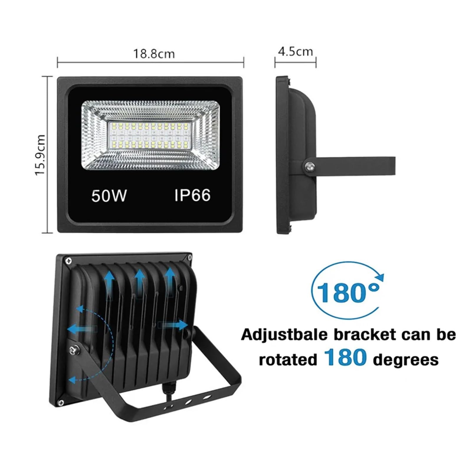 2 PCS Impermeabile 15W 25W Smart LED Luce Di Inondazione RGB APP Controllo Proiettori A Garden Party Paesaggio Illuminazione Scenica Garage da giardino(25W)