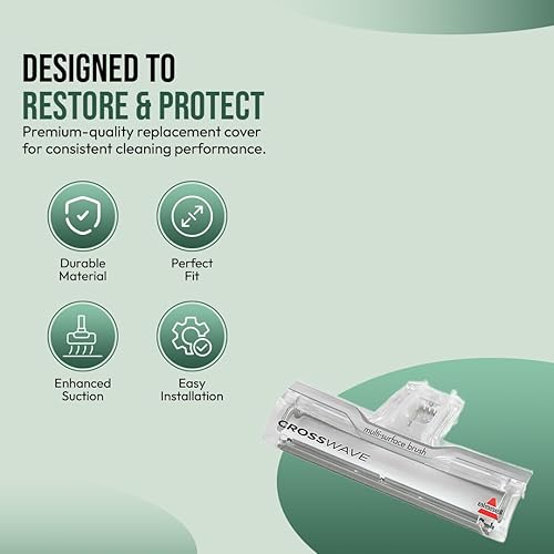 Miniatura 2 de Reemplazo de ventana de pie para aspiradoras Bissell CrossWave Multi-Surface DryVac Cubierta de cepillo Bissell CrossWave OEM # 1608698 para la