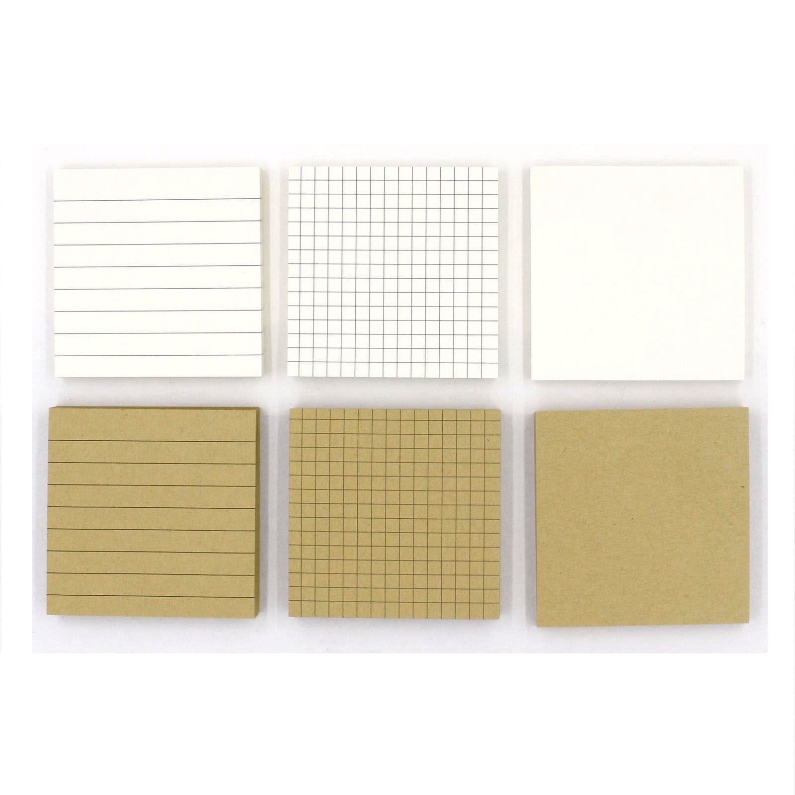 付箋　② Amazon.co.jp: JomMart スクエア 付箋 無地/罫線/格子 ふせん メモ 白