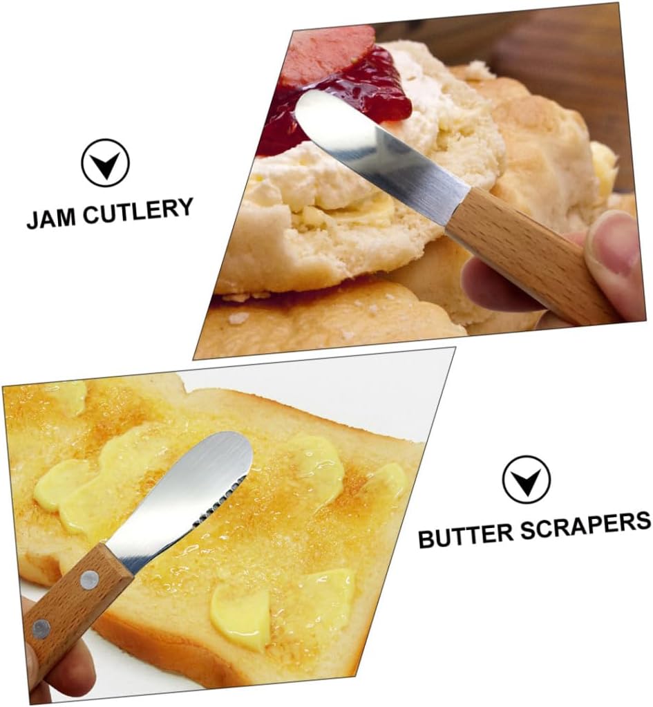 4pcs Stainless Butter Scrapers Cheese Cutters Cheese Wire Kitchen Supplies
