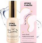 grace & stella Award Winning Hyaluronic Acid Serum for Face (50ml) Hydrating Hyaluronic Acid - Acide Hyaluronique Face - Anti Aging Serum to Hydrate, Remove Fine Lines, Wrinkles, Boost Collagen