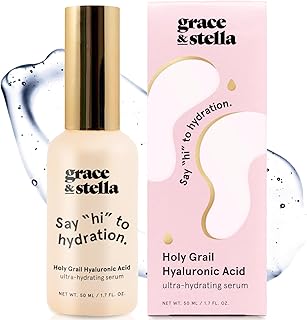 grace & stella Award Winning Hyaluronic Acid Serum for Face (50ml) Hydrating Hyaluronic Acid - Acide Hyaluronique Face - A...