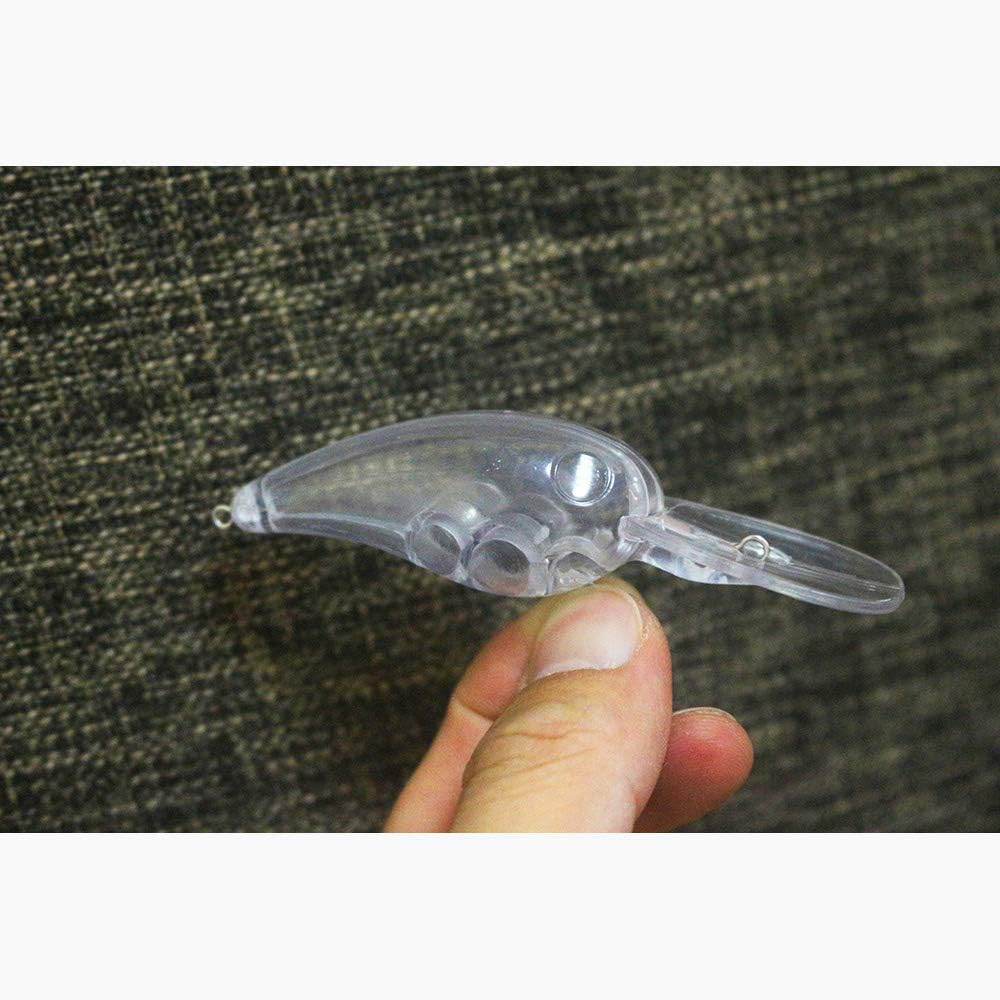 15 Pcs Unpainted Fishing Medium Diving Crankbaits Hard Lures Baits Blanks Body