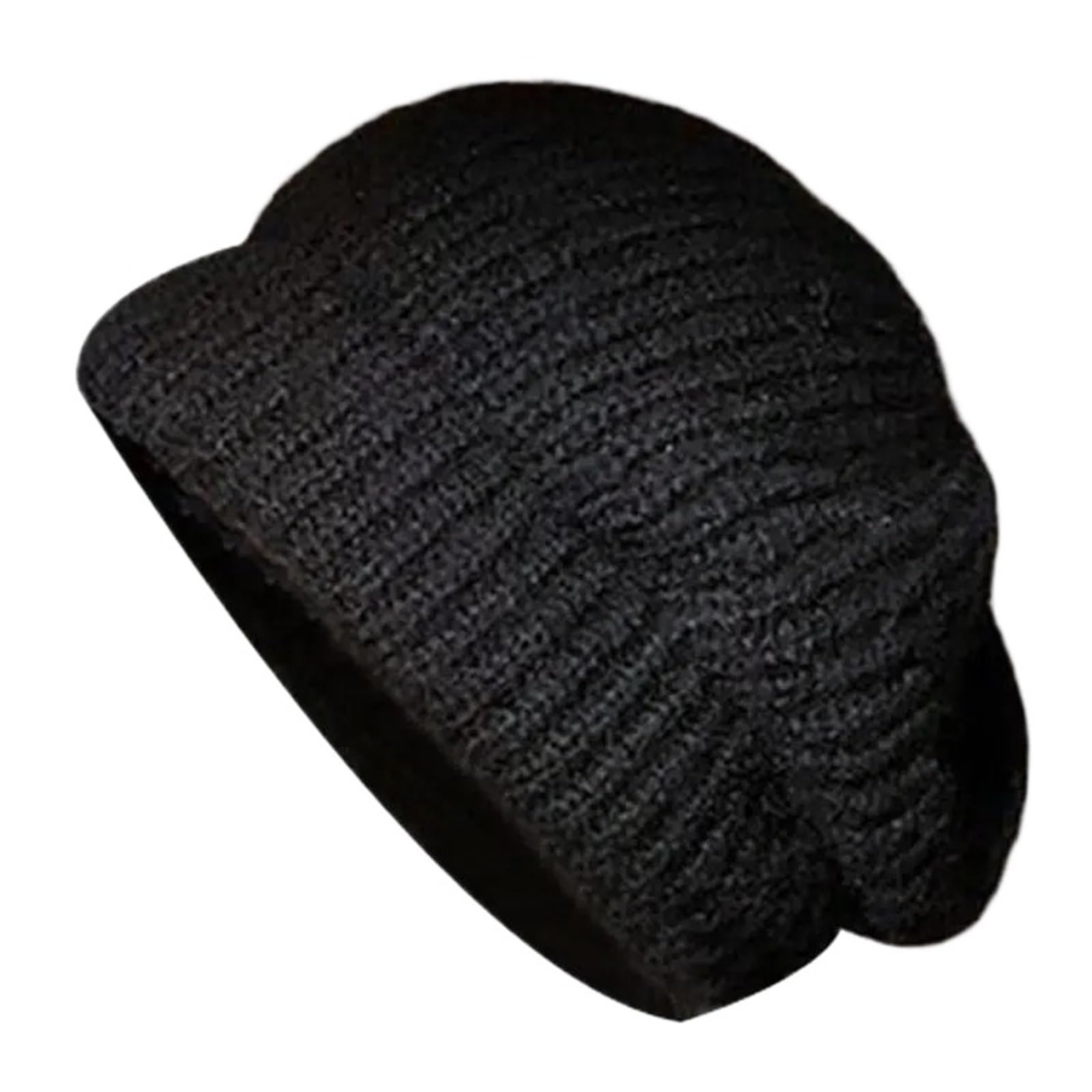 Chapeau grande taille pour grosse tête en tricot doux bonnet d'hiver chaud