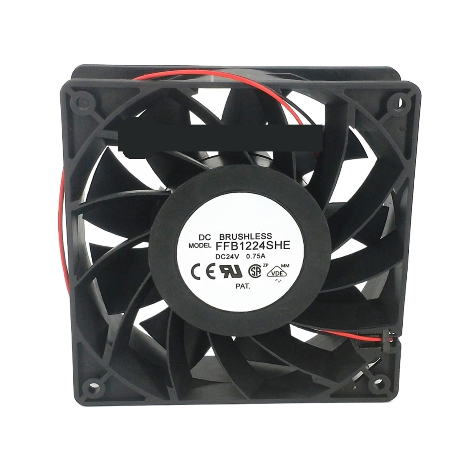 PEQYUACTE FFB1224SHE DC 24V 0.75A 120x120x38mm 2-Wire Cooling Fan