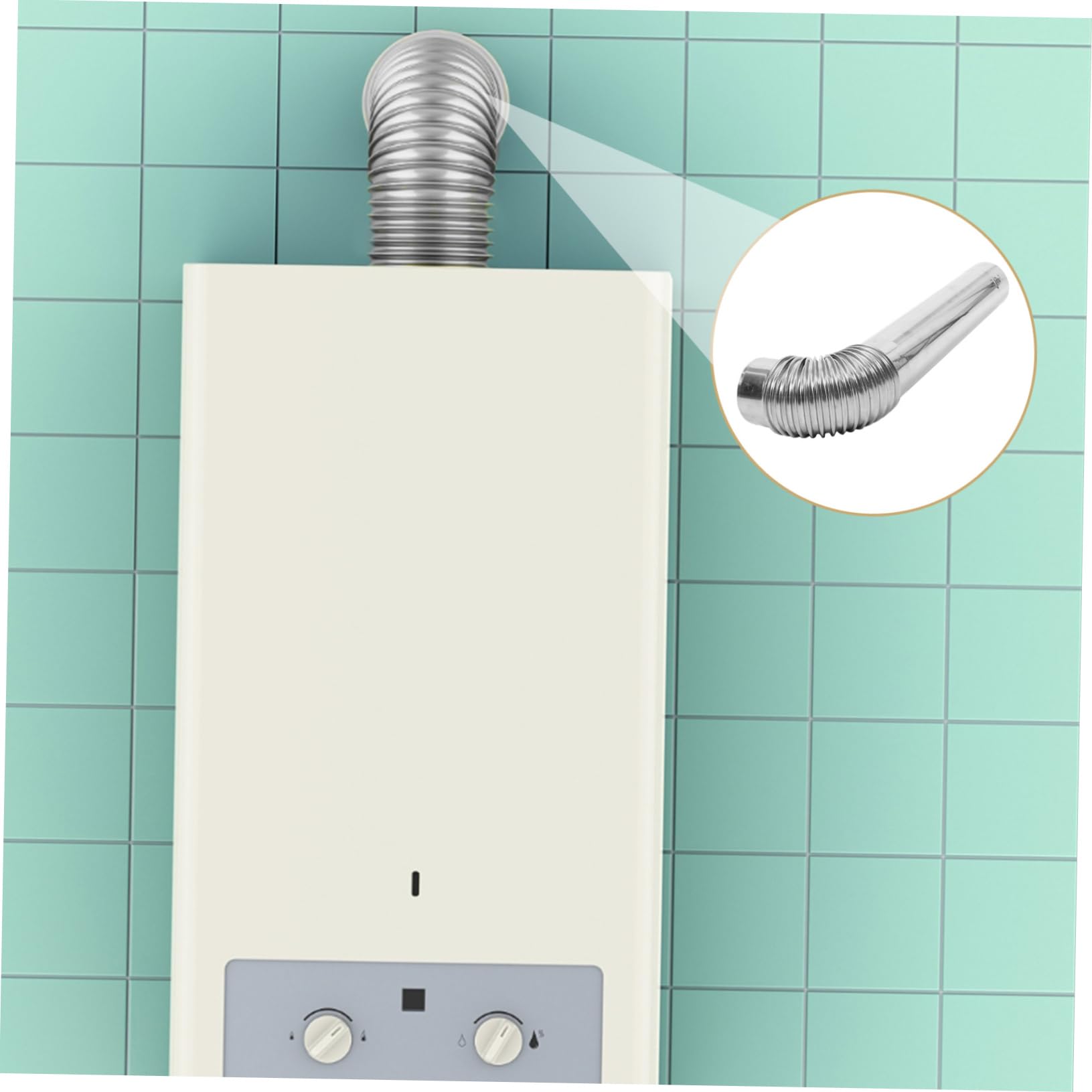 Stainless Steel Chimney Flue with Elbow Easy to Install Vent Hose for Heating Stoves Fireplaces and Boilers Durable and Versatile Exhaust for Home Use 9