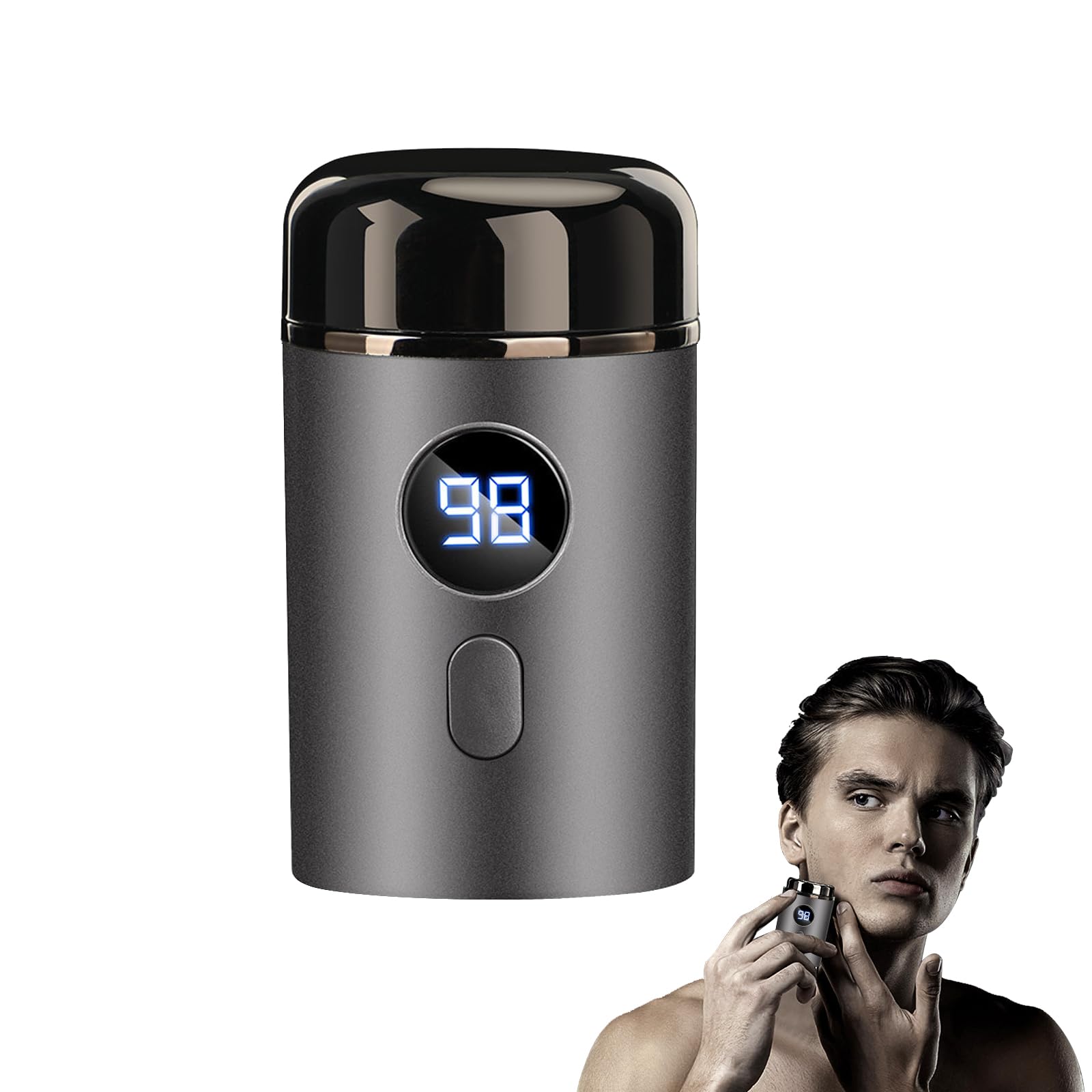 Mini Afeitadora Eléctrica, Mini Afeitadora Eléctrica Portátil, Afeitadora Eléctrica para Hombres, Afeitadora Recargable USB, Afeitadora Lavable en Seco y Húmedo