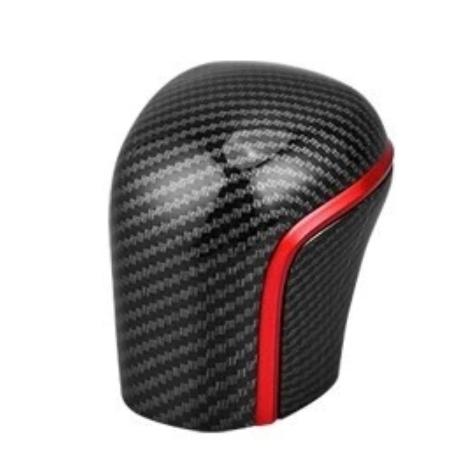 DWTNMEX Gear Shift Knob for Toyota for Avalon for Corolla for Levin for Allion 2018-2025 Carbon Fiber Car Gear Shift Knob Cover Lever Stick Head Accessories Trim(Red Carbon Fiber)