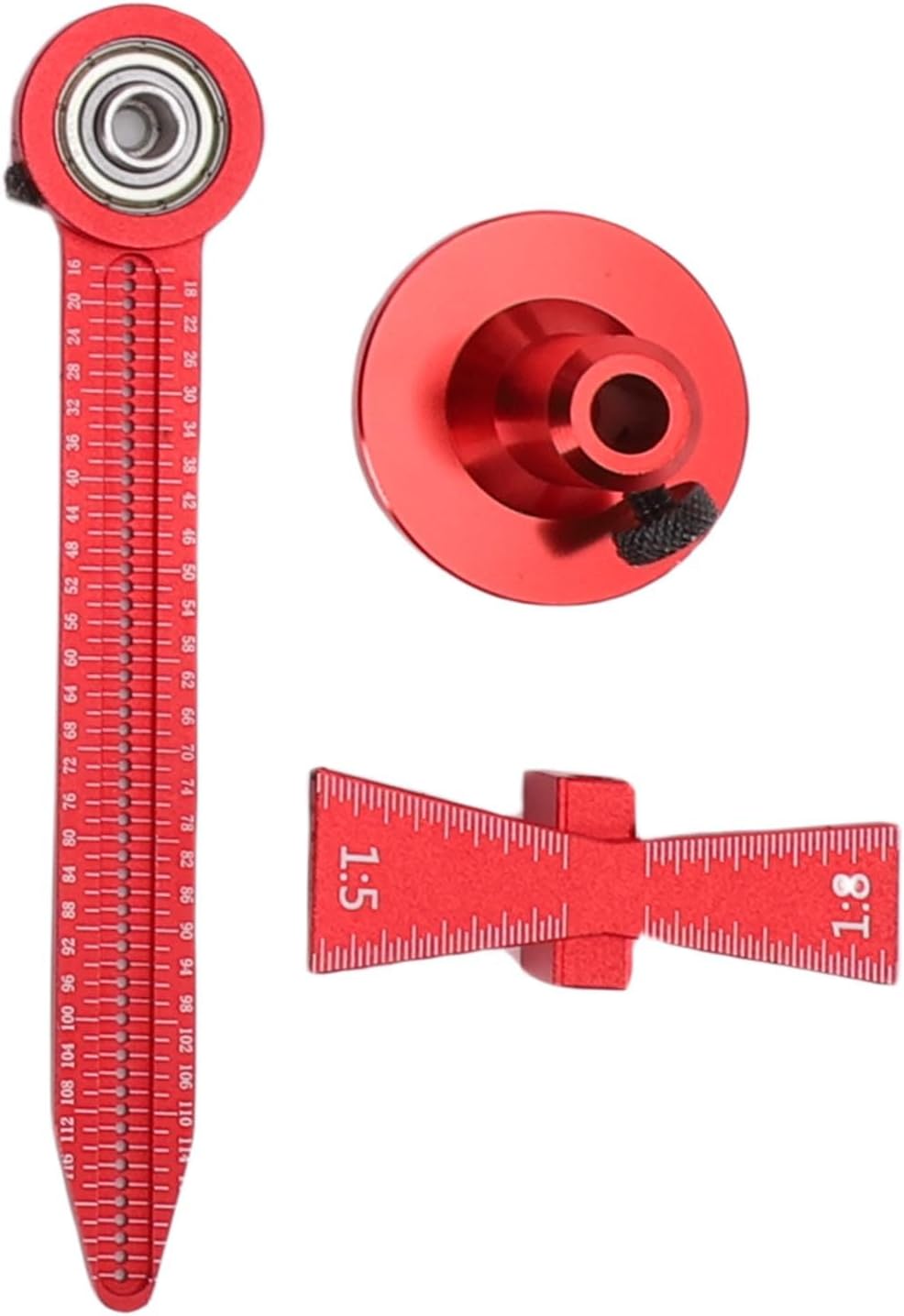 BAFOVY Woodworking Measurement Tool Kit, Aluminum Alloy with 9 Layout Tools for Woodworking Projects and Board Splicing