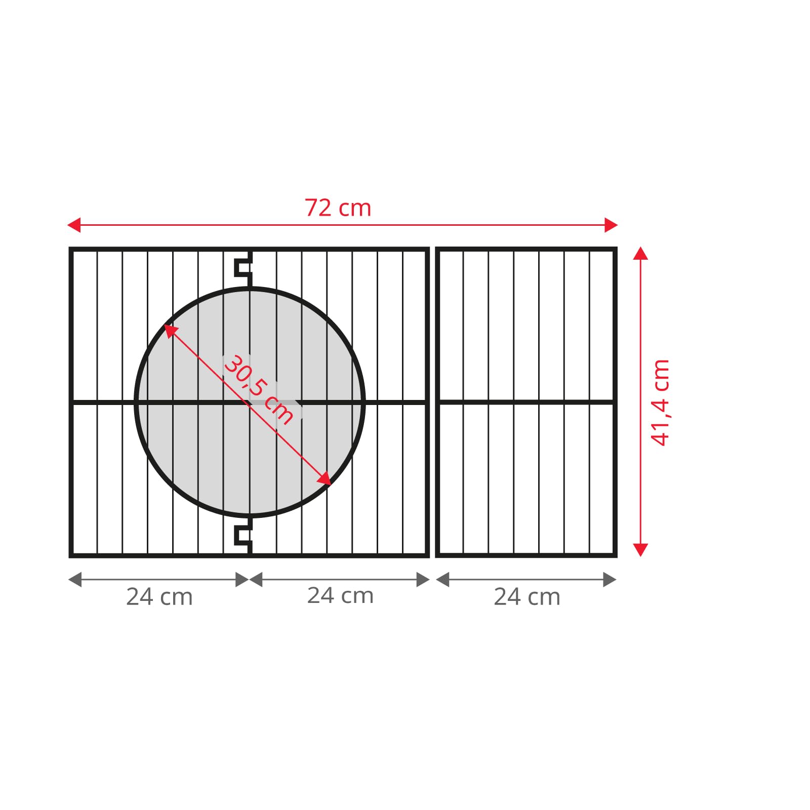 TAINO PLATINUM YAMARA 4+2 Gasgrill Edelstahl 4 Brenner Keramik Sear-Burner Keramik Backburner Piezo-Zündung Grillrost gusseisern