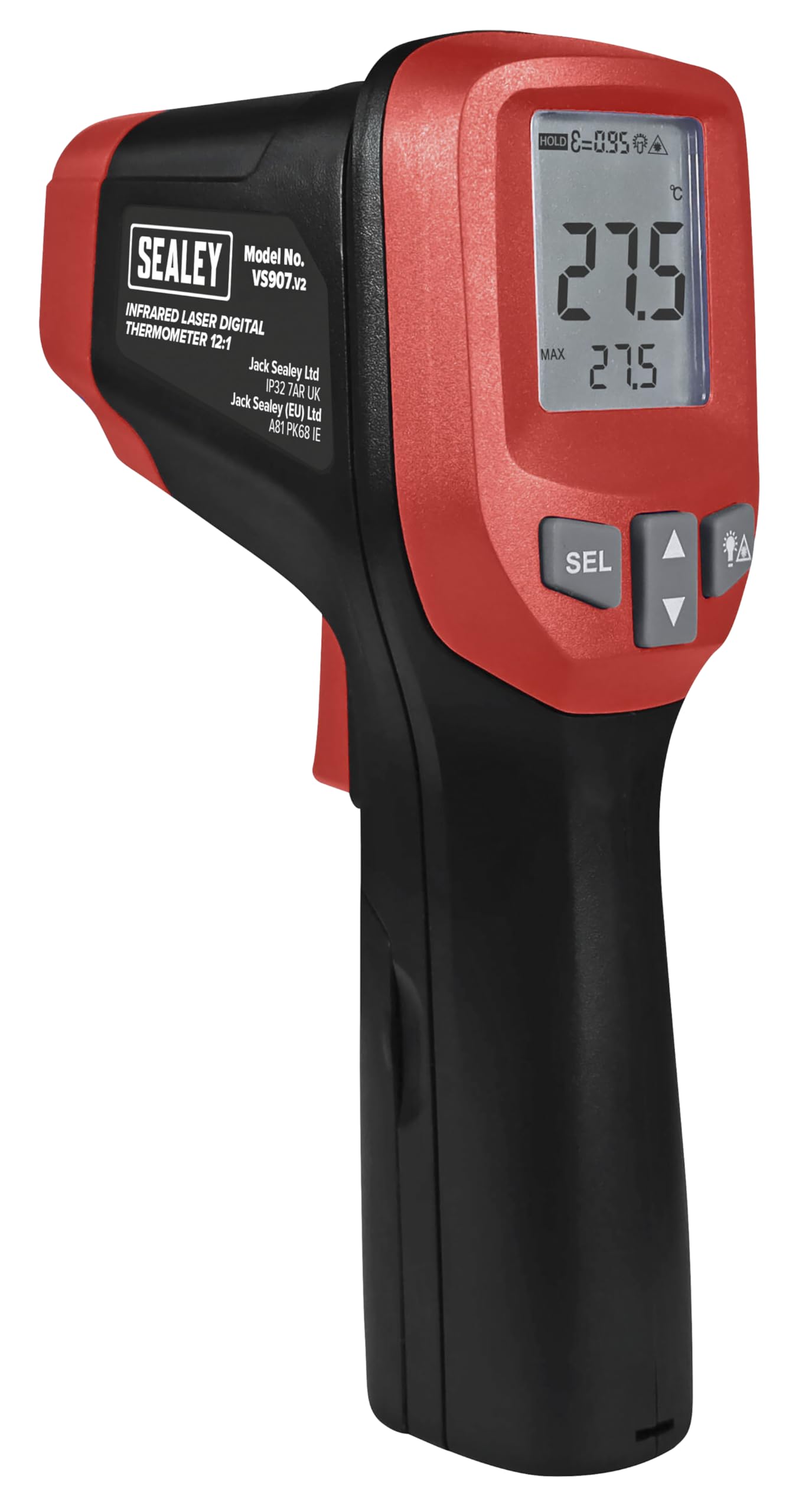 Sealey Infrared Laser Digital Thermometer 12:1 VS907
