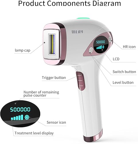 Miniatura 3 de MLAY T4 At-Home - Depilación IPL para mujeres y hombres, depilación permanente, dispositivo de depilación láser sin dolor de compresión de hielo,