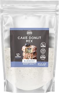 Birch & Meadow 1 lb, Blueberry Flavored Cake Donut, Easy to Make, Frying and Baking