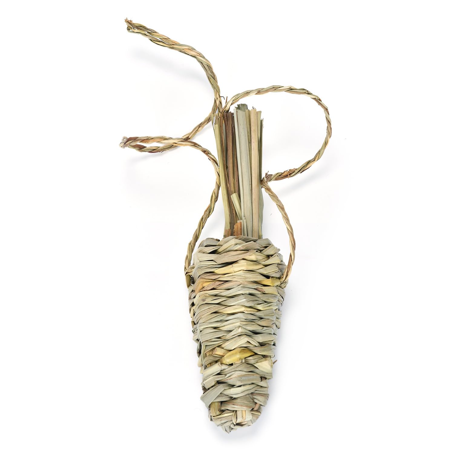 Juguetes para hámsters, Juguete for hámster, Conejo, masticable, Hierba Tejida, Natural, for morder, Conejillos de Indias, Juguete for rechinar los Dientes, 3 Unidades(B)
