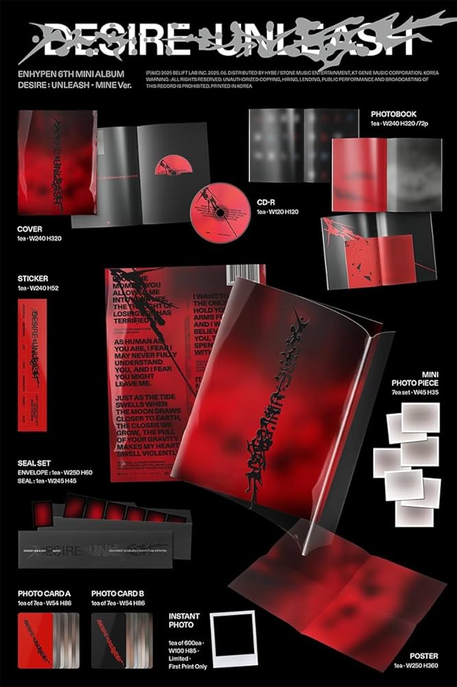 ENHYPEN DESIRE : UNLEASH Musicplant セット On the way】ENHYPEN DESIRE:UNLEASH Mini6th MusicPlant MP POB