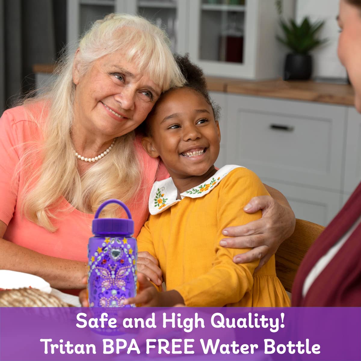 Purple Ladybug Decorate Your Own Water Bottle Craft Kits for Kids