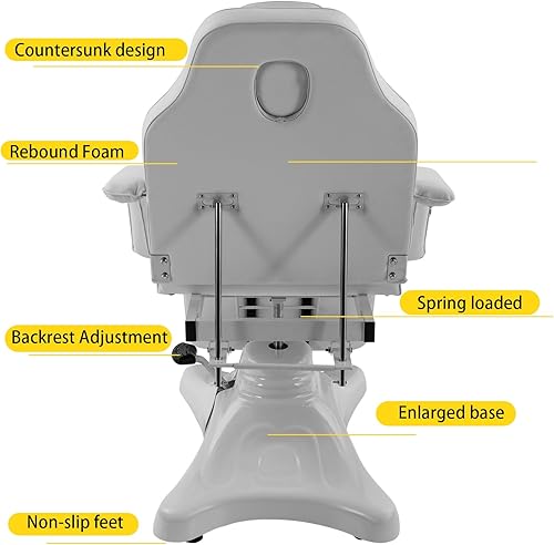 Miniatura 7 de Silla de tatuaje para cliente, Cama de masaje multiusos, spa hidráulico y facial de salón, 0 silla de tatuaje cama de masaje ajustable, equipo de