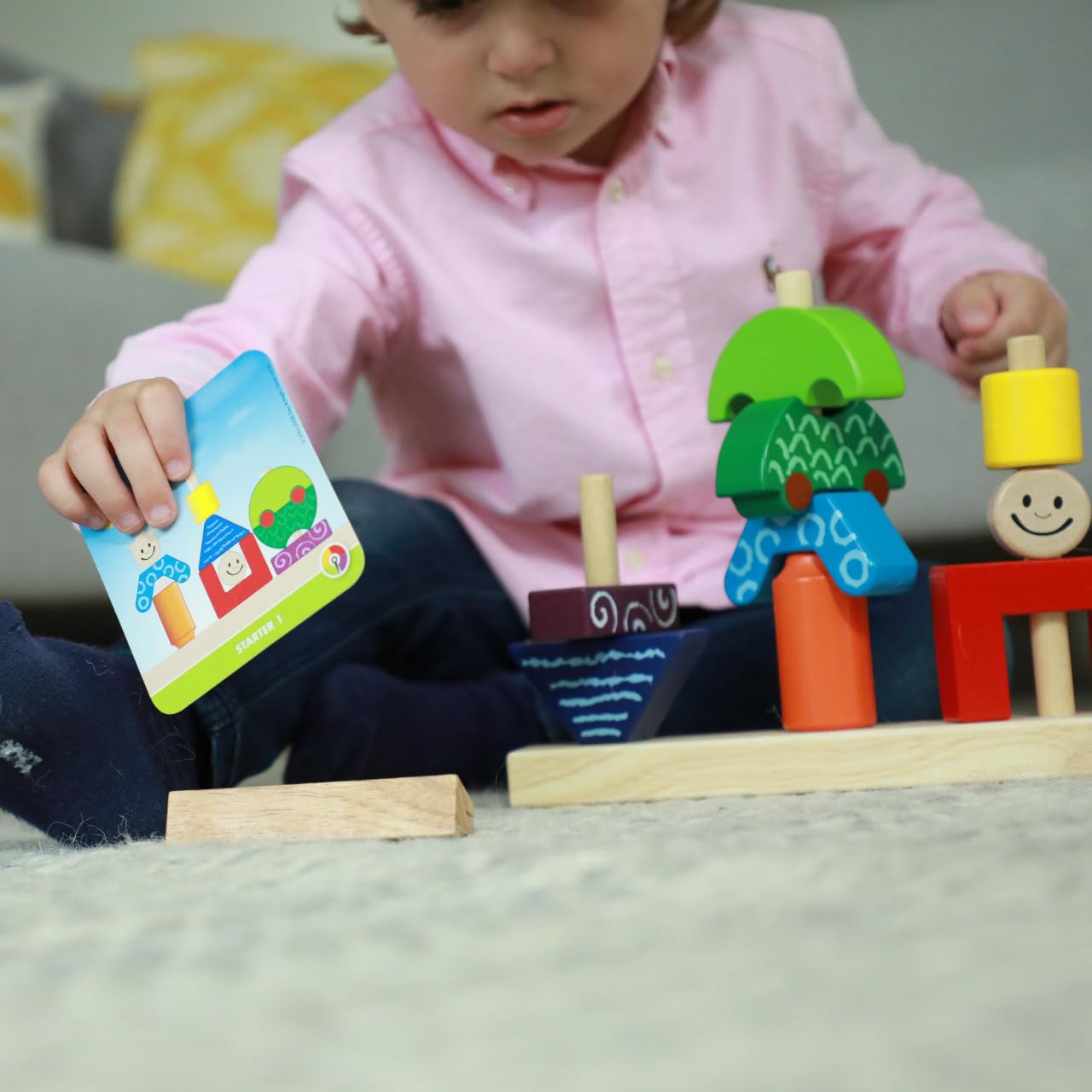 Smart Games - Jeu pour 1 joueur - Jeu solo - Jour et nuit - 48 tâches - Pour enfants à partir de 2 ans - Jeu de voyage