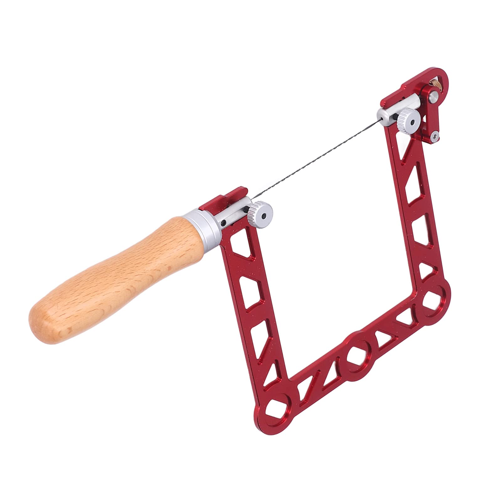 KIMISS Mini Sierra de Calar Manual en Forma de U: Sierra de Carpintería de Primera Calidad con de Madera Ergonómico, Ideal para Joyeros y Procesamiento de Metales (#3)