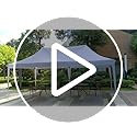 COBIZI 10x20 Canopy, Pop Up Canopy 10x20, Outdoor Wedding Party Tent, Commercial Tent, Waterproof Canopy Tent with 6 Sidewalls, All Season Outdoor Gazebos for Parties with Carry Bag, Event, Black