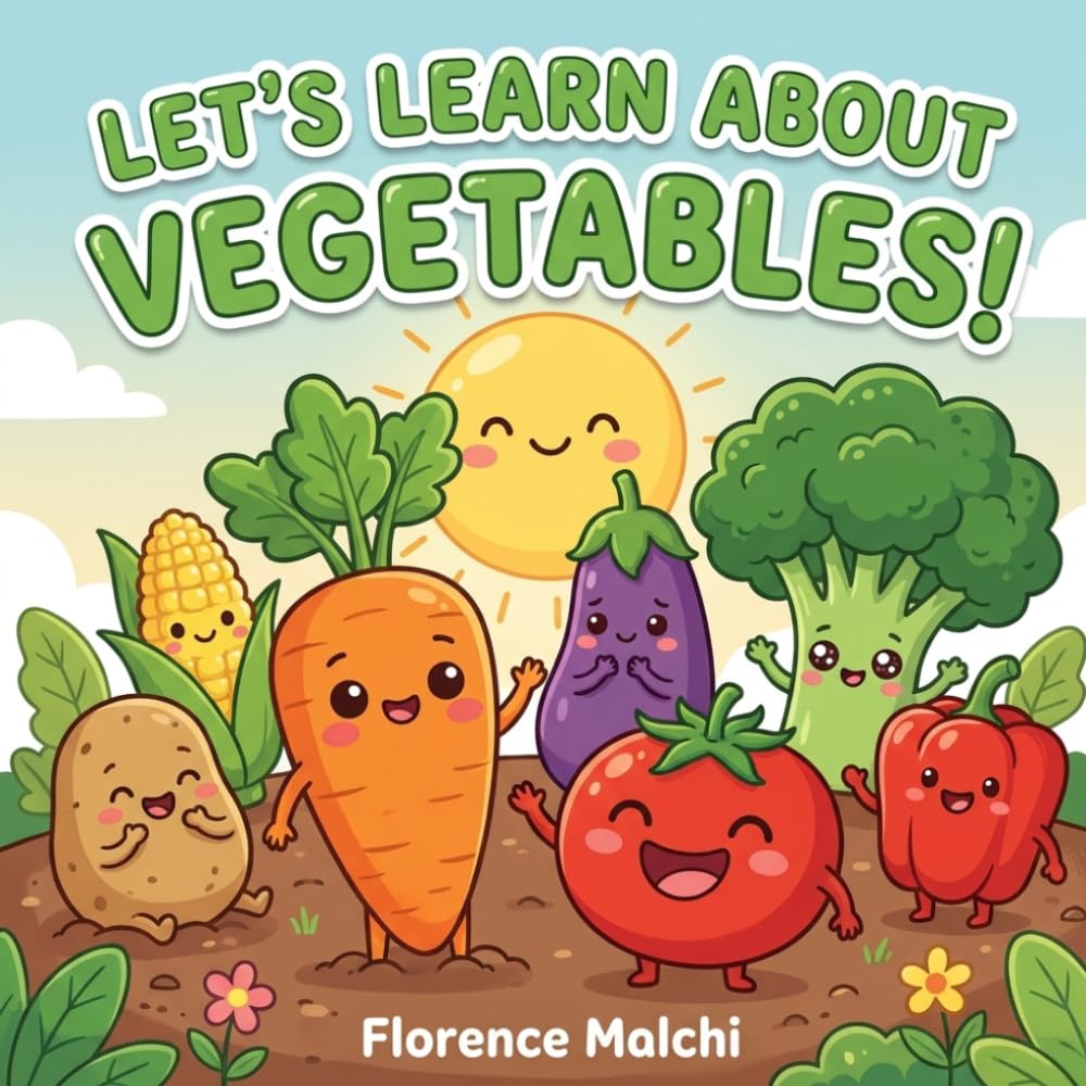 Let's Learn About Vegetables: A Fun and Educational Picture Book for Toddlers and Preschoolers About Healthy Food: 12