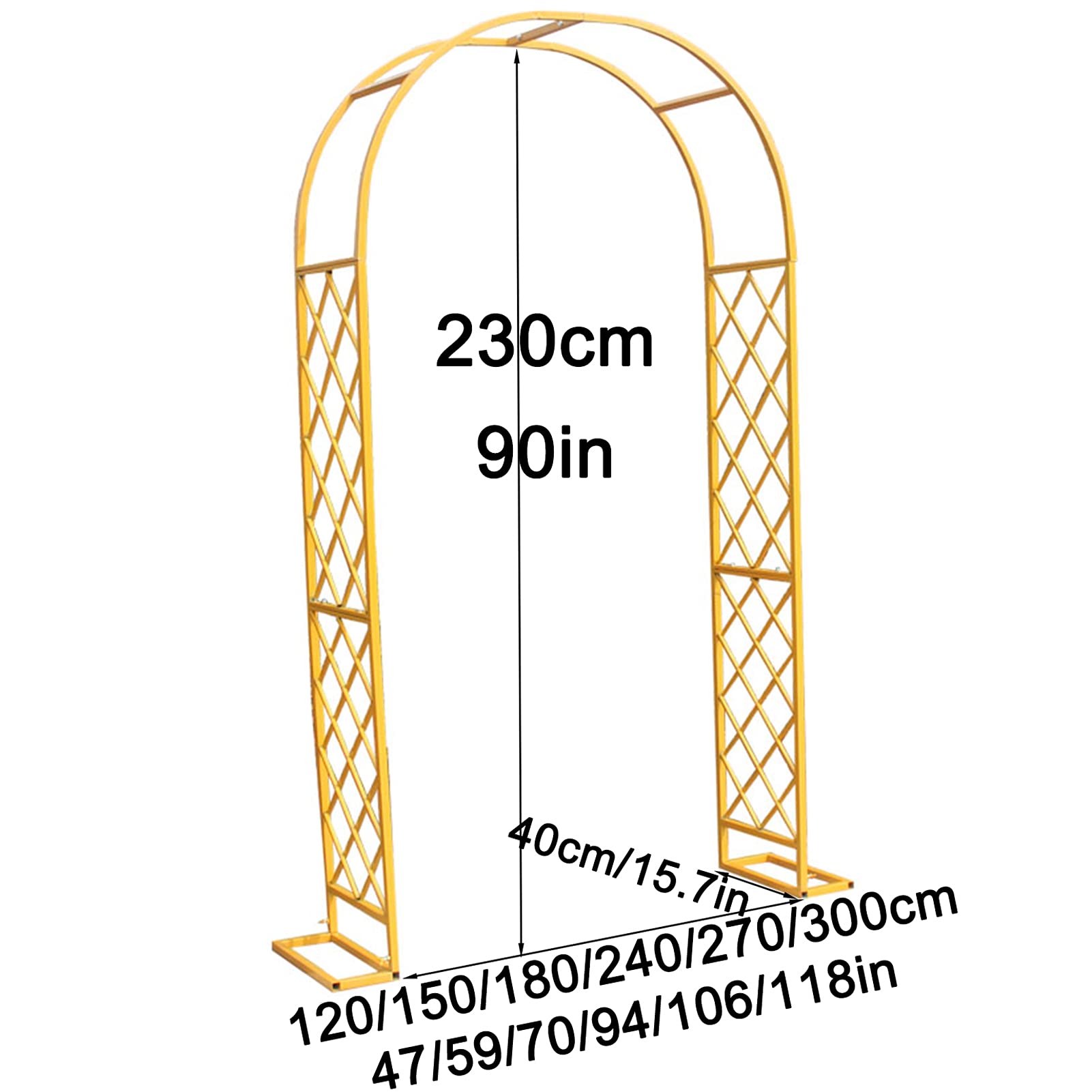Łuk Ogrodowy, Łuk Różany 20 Mm Z Ocynkowanej Rury Stalowej, Do Roślin Pnących, Pergola Do Użytku Wewnątrz I Na Zewnątrz, Łuk Wspinaczkowy, Kratka, Odporny Na Warunki Atmosferyczne, Z Podstawą, Osłona