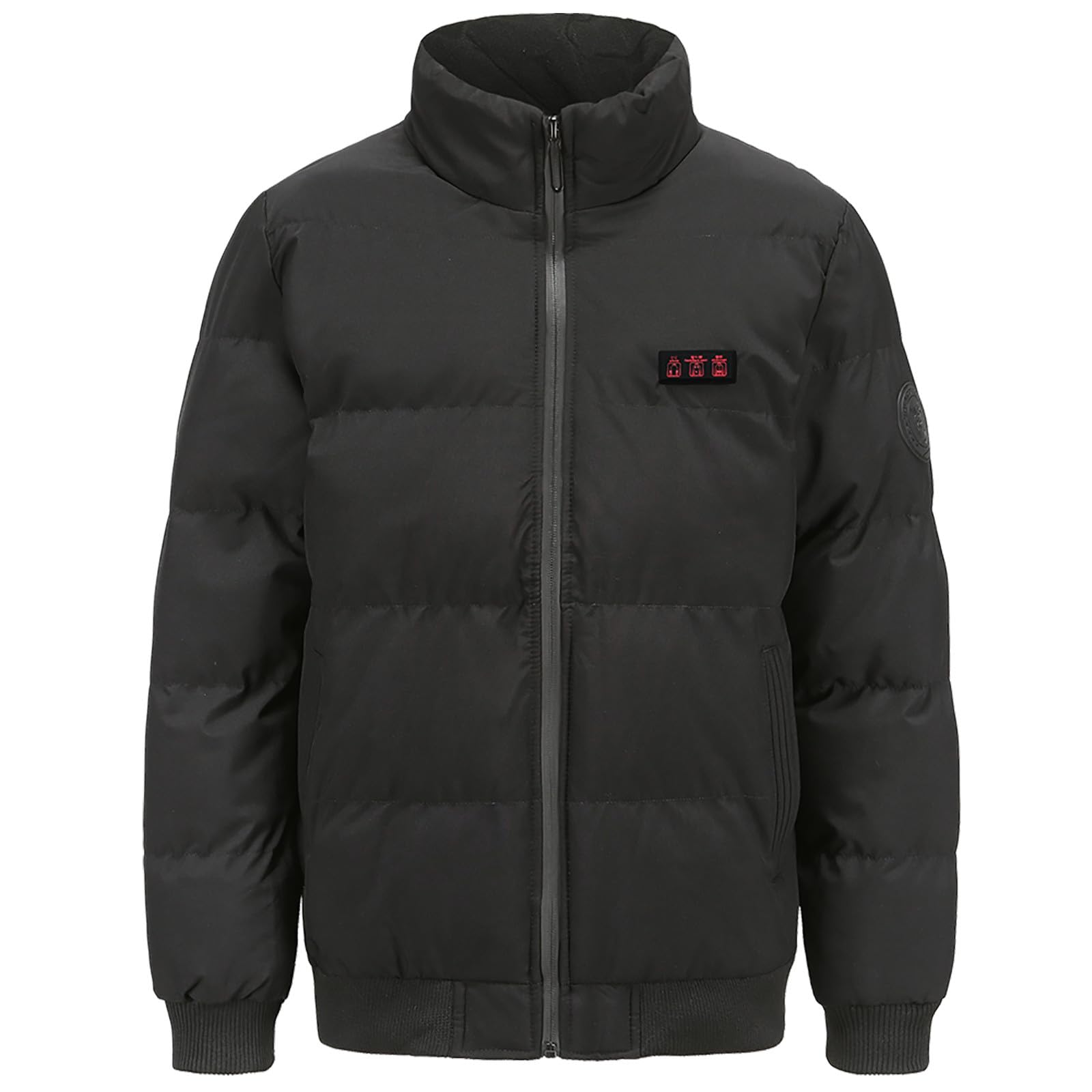 Abrigo Calefactable Hombre Abrigo con Capucha con Calefacción, Chaqueta con Calefacción for Hombres y Mujeres Ropa de Plumón Calefactor de Invierno, Caza y Esquí Chaleco 7 Zonas de Calentamiento