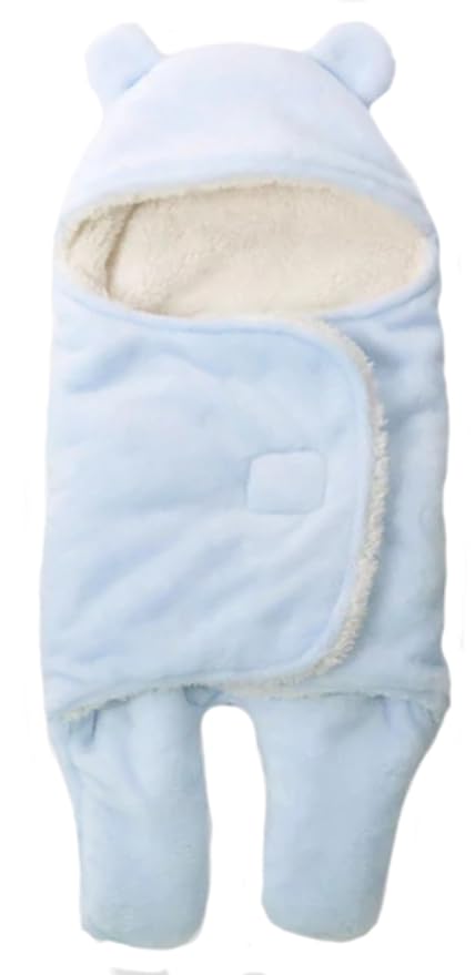 BRANDONN Fleece 3 in 1 Baby Boys and Baby Girls Blanket/Sleeping Bag (Multicolor, Single)