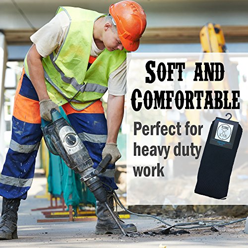 Flying K Boot Socks, 2 pack, Men or women, over-the-calf design to stay up while you work or play. These knee high socks are tall and comfortable with hiking boots, work boots, or cowboy boots.