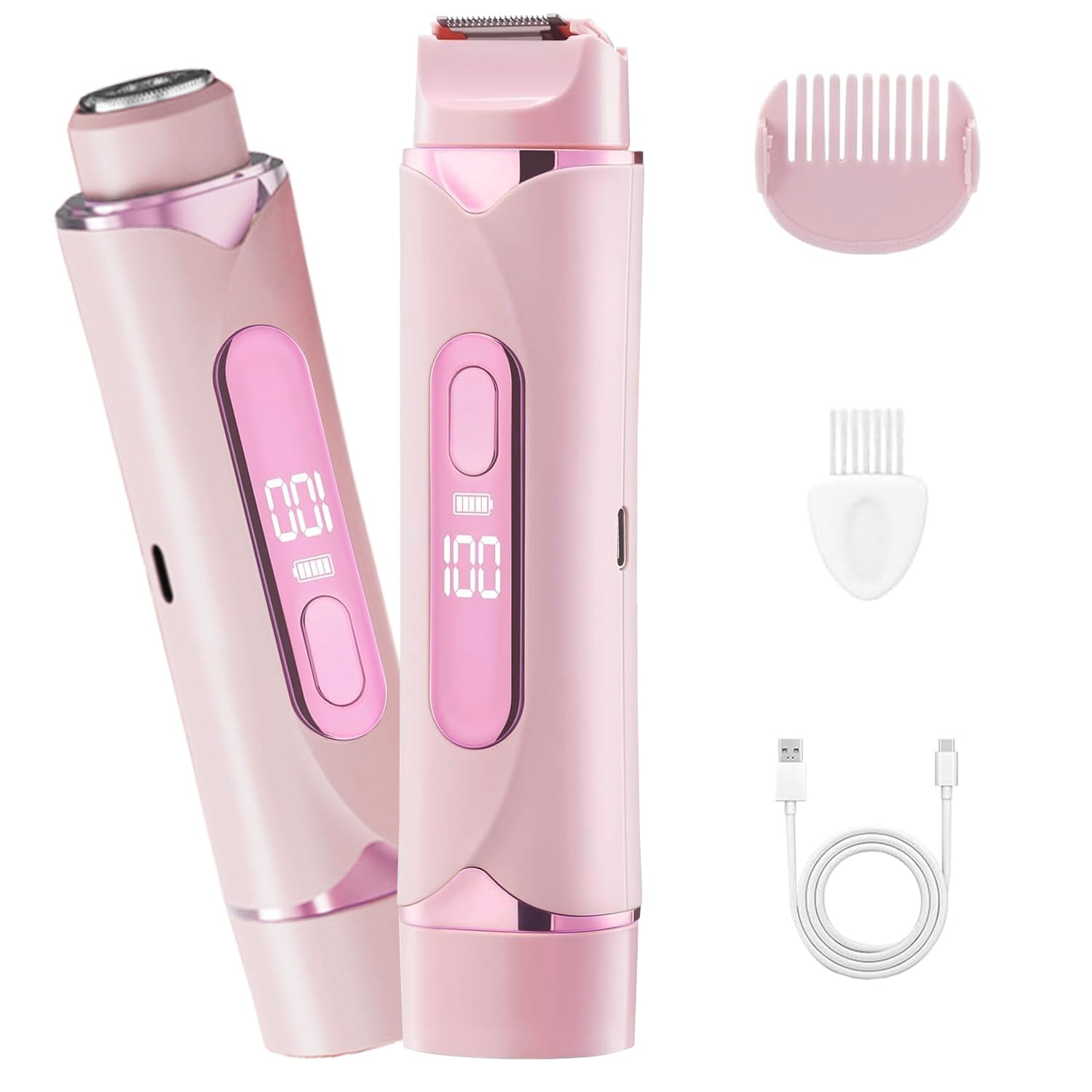 Afeitadora Eléctrica para Mujer, 2026 Rasuradora Mujer Zona Intima, Profesional Afeitadora Mujer, Indoloro Maquina Depilar Mujer, Recargable Rasuradora Mujer, Impermeable IPX7, para pierna，C6