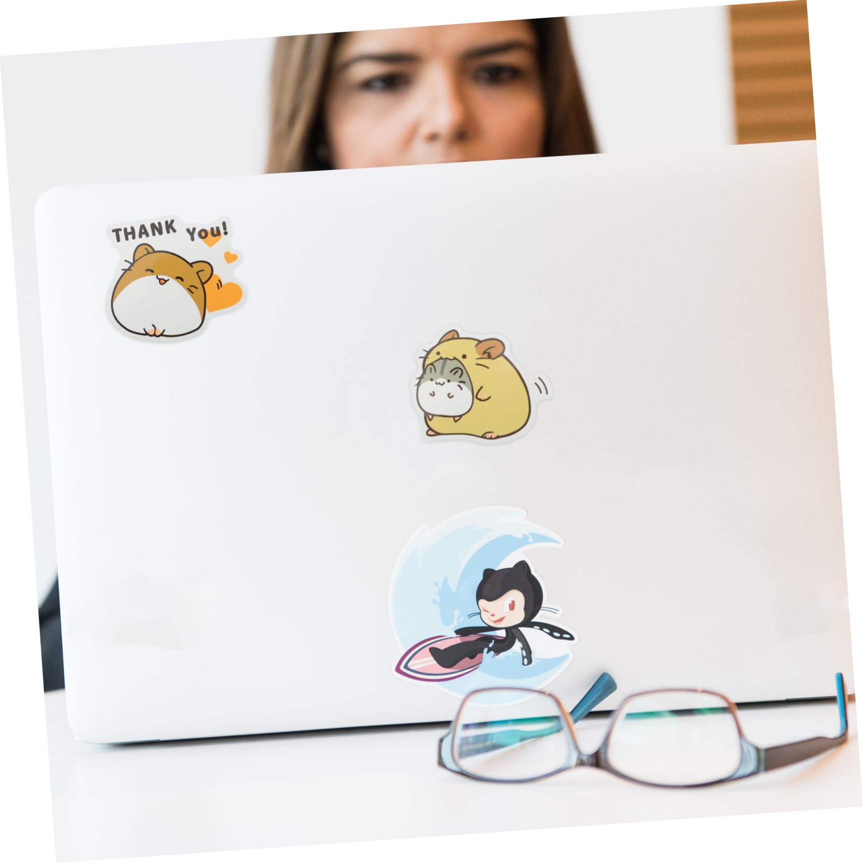 NUOBESTY 3 Set Adesivi Per Laptop Cartone Stickers Decorativi Per Scrapbooking E Facili Applicare Su Laptop Taccuini E Altri Oggetti 200 Pezzi*3