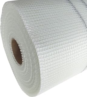 50m² Armierungsgewebe für Innen und Außen Putzgewebe Gittergewebe (1m x 50m) 165g/m² Glasfasergewebe Fassade 4mm x 4mm Gewebe Putz geeignet für VWS und WDVS Systeme BOHRFUX
