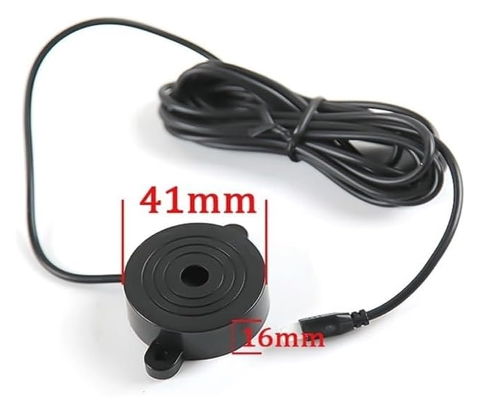 PDC Sensor Estacionamiento Kit De Sensor Aparcamiento para Coche 4 Sensores Zumbador 22 Mm Indicador Alerta Sonora Marcha Atrás Sonda 12 V