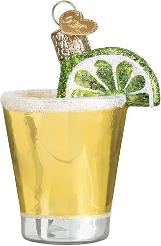 Old World Christmas Adorno de tiro de tequila, multicolor