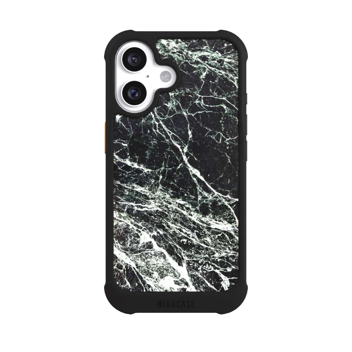 Coque iPhone 16 de protection premium marbre noir MagSafe