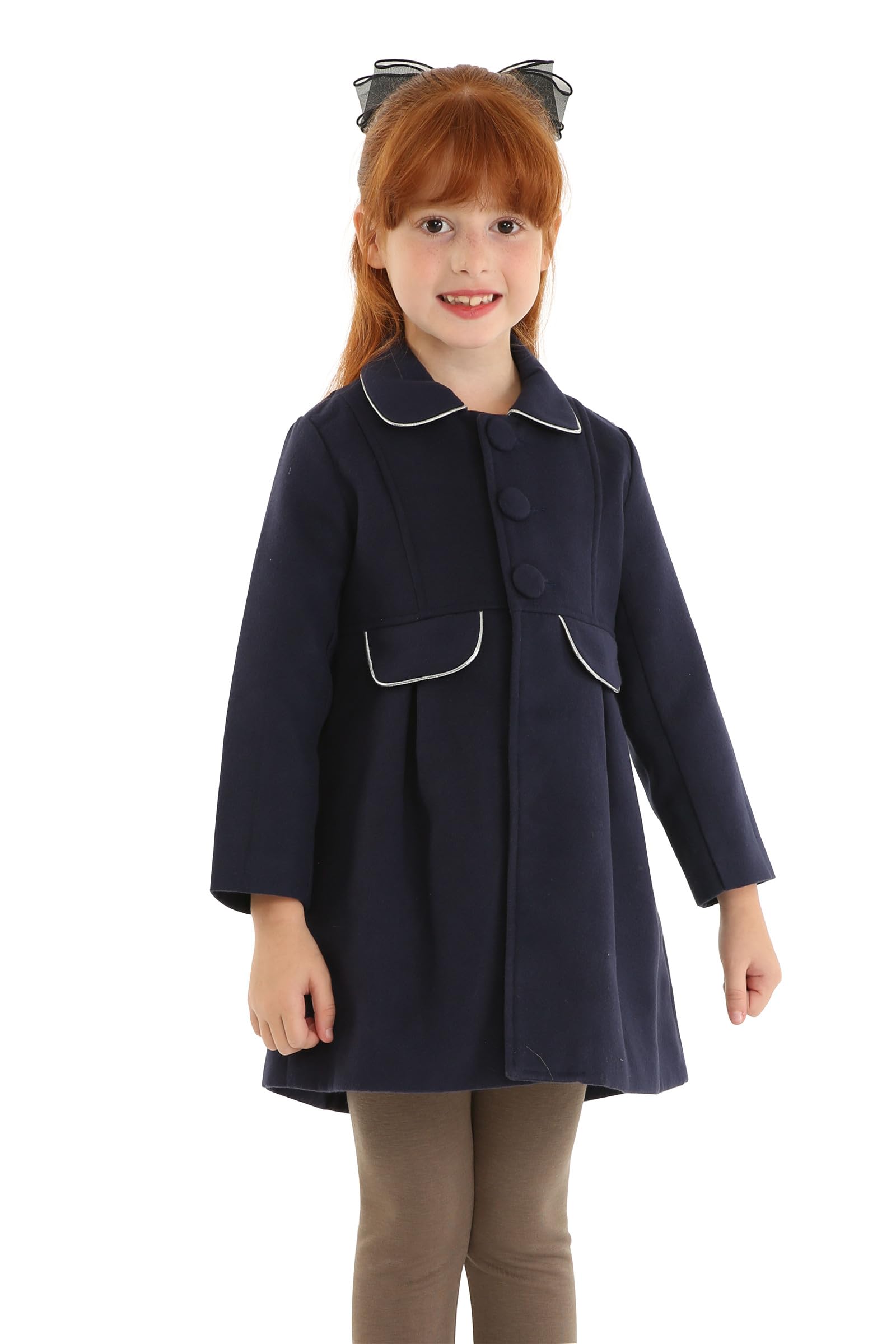 Mud Kingdom Niñas Abrigo Peacoat Delgado