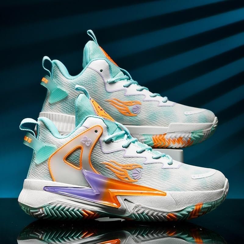 Buty Do Koszykówki Unisex Niskie Modne Dwukolorowe Trening