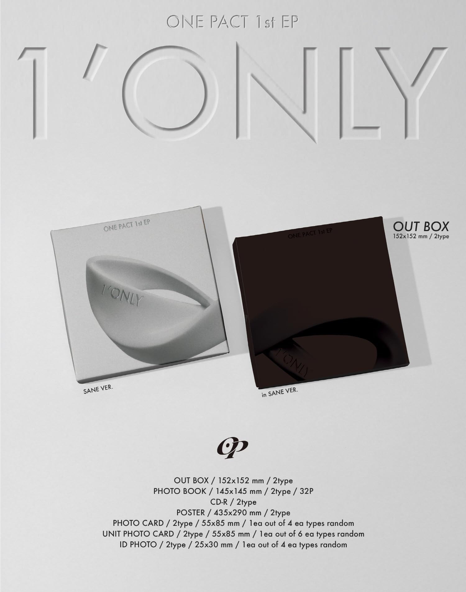 Amazon.co.jp: (ランダムバージョン)ONE PACT 1'ONLY 1st EPアルバム