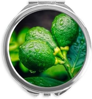 Fresh Fruits Lemon Picture Photography Hand Compact Mirror Round Portable Pocket Glass