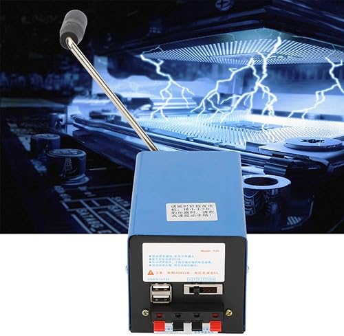 Miniatura 4 de Generador de manivela de mano Cargador de manivela Generador USB para experimentos de supervivencia de emergencia Fuente de alimentación Camping